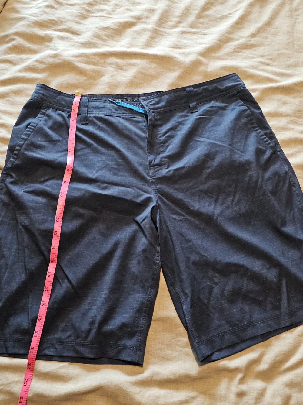 Hang Ten Men’s Size 36 Black Charcoal Walking Shorts Casual Golf Chino Shorts